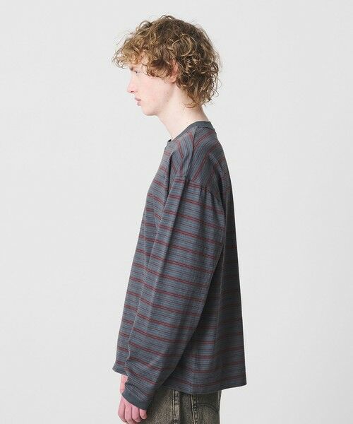 BEAUTY&YOUTH UNITED ARROWS / ビューティー&ユース ユナイテッドアローズ カットソー | オルタネイトボーダー ボリュームスリーブ クルーネック カットソー | 詳細9