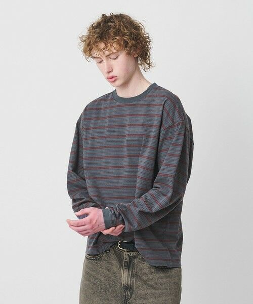 BEAUTY&YOUTH UNITED ARROWS / ビューティー&ユース ユナイテッドアローズ カットソー | オルタネイトボーダー ボリュームスリーブ クルーネック カットソー | 詳細5