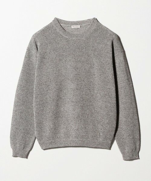 BEAUTY&YOUTH UNITED ARROWS / ビューティー&ユース ユナイテッドアローズ ニット・セーター | リネンブレンド メランジ クルーネック ニット ウォッシャブル | 詳細8