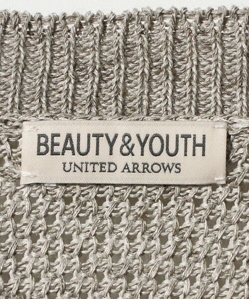 BEAUTY&YOUTH UNITED ARROWS / ビューティー&ユース ユナイテッドアローズ ニット・セーター | リネンブレンド メランジ クルーネック ニット ウォッシャブル | 詳細19