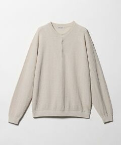 BEAUTY&YOUTH UNITED ARROWS / ビューティー&ユース ユナイテッドアローズ ニット・セーター | テクスチャード 3ボタン ヘンリーネック ニット ウォッシャブル