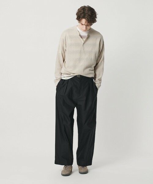 BEAUTY&YOUTH UNITED ARROWS / ビューティー&ユース ユナイテッドアローズ ニット・セーター | テクスチャード 3ボタン ヘンリーネック ニット ウォッシャブル | 詳細17