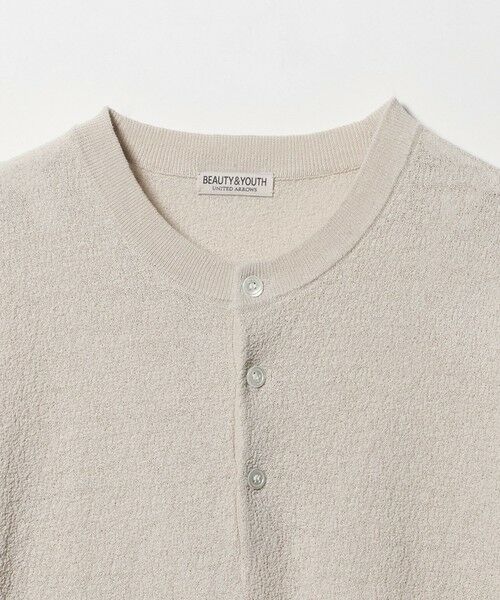 BEAUTY&YOUTH UNITED ARROWS / ビューティー&ユース ユナイテッドアローズ ニット・セーター | テクスチャード 3ボタン ヘンリーネック ニット ウォッシャブル | 詳細9