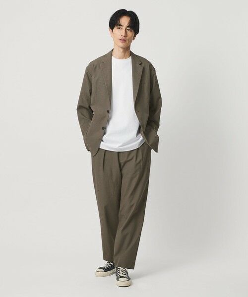BEAUTY&YOUTH UNITED ARROWS / ビューティー&ユース ユナイテッドアローズ その他パンツ | KOMATSU PACK 1プリーツ イージー ワイド テーパード パンツ NO.9 セットアップ対応 撥水 ウォッシャブル | 詳細9