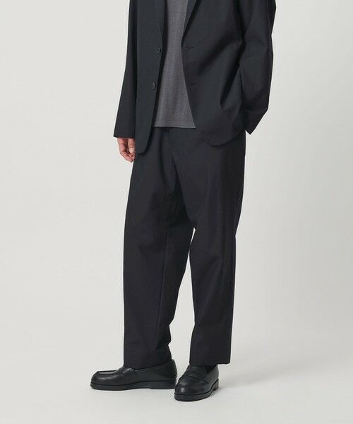 BEAUTY&YOUTH UNITED ARROWS / ビューティー&ユース ユナイテッドアローズ その他パンツ | KOMATSU PACK 1プリーツ イージー ワイド テーパード パンツ NO.9 セットアップ対応 撥水 ウォッシャブル（NAVY）