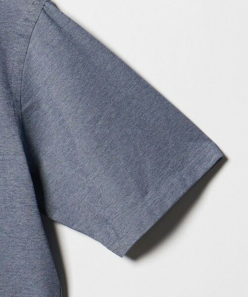 BEAUTY&YOUTH UNITED ARROWS / ビューティー&ユース ユナイテッドアローズ シャツ・ブラウス | クイック ストレッチ シャンブレー ボタンダウン 半袖シャツ SLIM型 吸水速乾機能付き | 詳細5