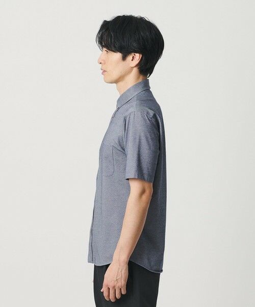 BEAUTY&YOUTH UNITED ARROWS / ビューティー&ユース ユナイテッドアローズ シャツ・ブラウス | クイック ストレッチ シャンブレー ボタンダウン 半袖シャツ SLIM型 吸水速乾機能付き | 詳細9