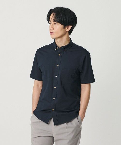 BEAUTY&YOUTH UNITED ARROWS / ビューティー&ユース ユナイテッドアローズ シャツ・ブラウス | クイック ストレッチ シャンブレー ボタンダウン 半袖シャツ SLIM型 吸水速乾機能付き | 詳細24