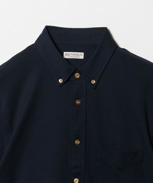 BEAUTY&YOUTH UNITED ARROWS / ビューティー&ユース ユナイテッドアローズ シャツ・ブラウス | クイック ストレッチ シャンブレー ボタンダウン 半袖シャツ SLIM型 吸水速乾機能付き | 詳細13