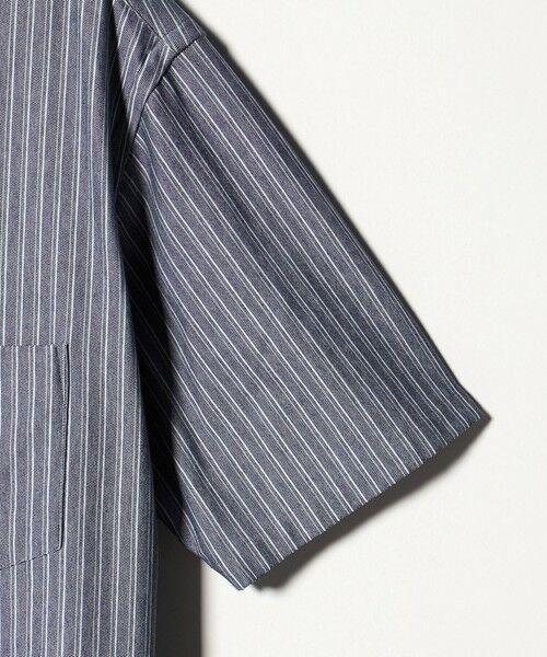 BEAUTY&YOUTH UNITED ARROWS / ビューティー&ユース ユナイテッドアローズ シャツ・ブラウス | クイック ストレッチ ストライプ シャンブレー ボタンダウン 半袖シャツ SLIM型 吸水速乾機能付き | 詳細15