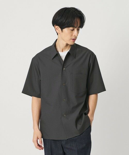 BEAUTY&YOUTH UNITED ARROWS / ビューティー&ユース ユナイテッドアローズ シャツ・ブラウス | KOMATSU PACK キャンプカラー ショートスリーブ シャツ GRANDE型 セットアップ対応 撥水 ウォッシャブル | 詳細3