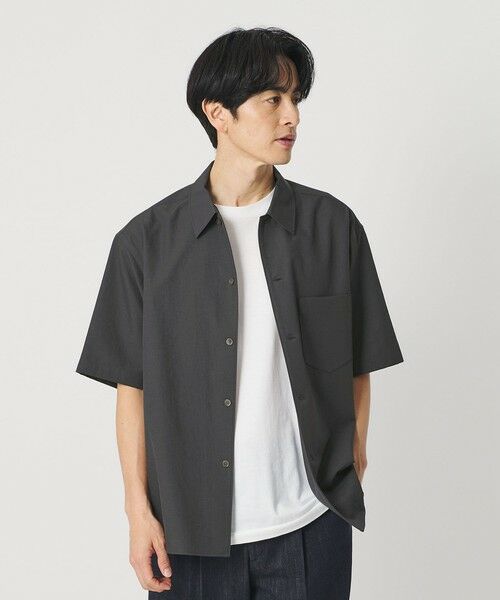 BEAUTY&YOUTH UNITED ARROWS / ビューティー&ユース ユナイテッドアローズ シャツ・ブラウス | KOMATSU PACK キャンプカラー ショートスリーブ シャツ GRANDE型 セットアップ対応 撥水 ウォッシャブル | 詳細1