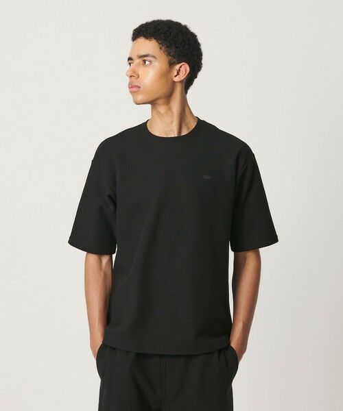 BEAUTY&YOUTH UNITED ARROWS / ビューティー&ユース ユナイテッドアローズ Tシャツ | <LACOSTE for BEAUTY&YOUTH>ワントーン ショートスリーブ Tシャツ(BLACK)