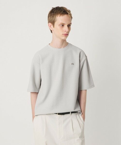 BEAUTY&YOUTH UNITED ARROWS / ビューティー&ユース ユナイテッドアローズ Tシャツ | <LACOSTE for BEAUTY&YOUTH>ワントーン ショートスリーブ Tシャツ(LT.GRAY)