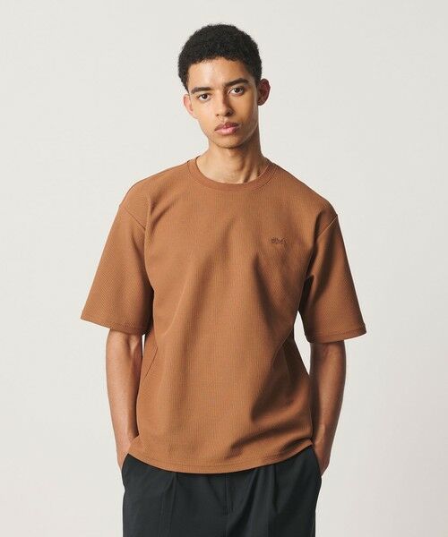 BEAUTY&YOUTH UNITED ARROWS / ビューティー&ユース ユナイテッドアローズ Tシャツ | <LACOSTE for BEAUTY&YOUTH>ワントーン ショートスリーブ Tシャツ(MD.BROWN)