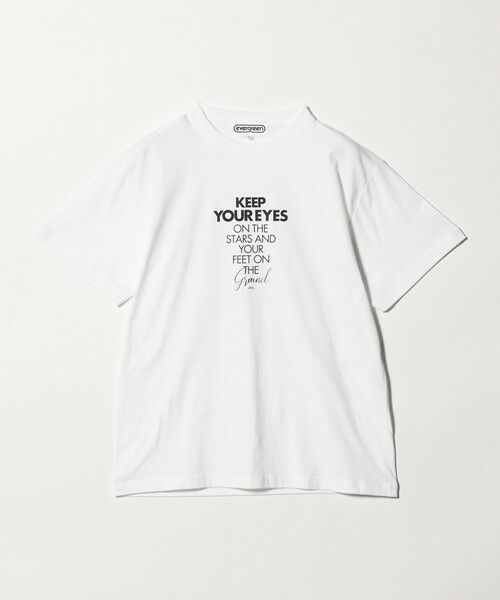 BEAUTY&YOUTH UNITED ARROWS / ビューティー&ユース ユナイテッドアローズ カットソー | ＜evergreen＞オンザスターズ Tシャツ（WHITE）
