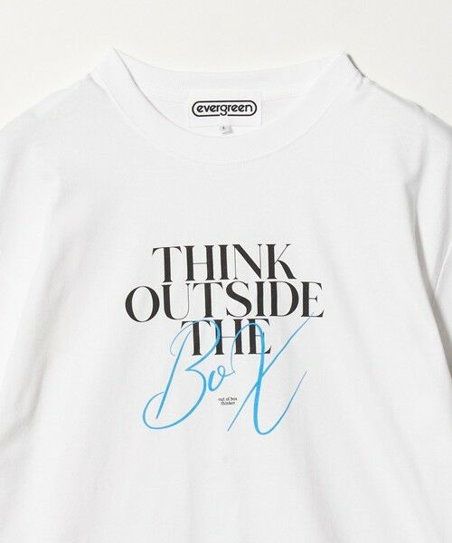 BEAUTY&YOUTH UNITED ARROWS / ビューティー&ユース ユナイテッドアローズ カットソー | ＜evergreen＞シンク アウトサイド Tシャツ | 詳細2