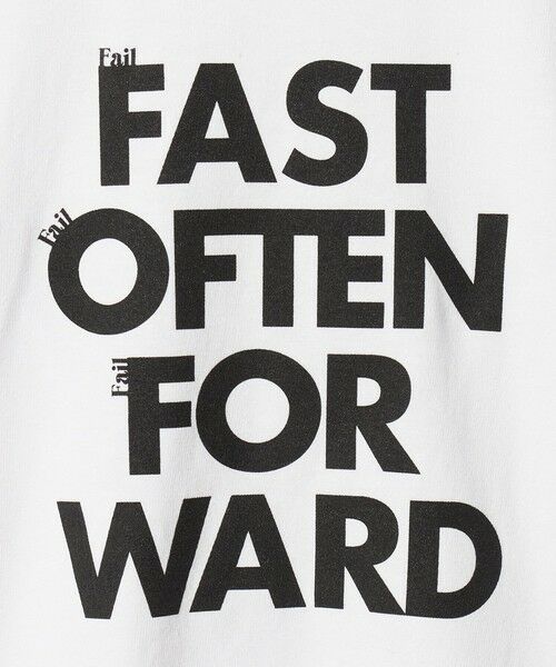 BEAUTY&YOUTH UNITED ARROWS / ビューティー&ユース ユナイテッドアローズ カットソー | ＜evergreen＞フェイルフォワード Tシャツ | 詳細5