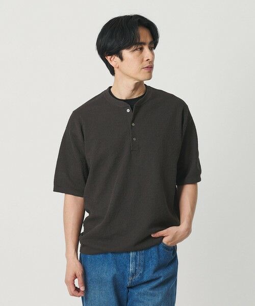 BEAUTY&YOUTH UNITED ARROWS / ビューティー&ユース ユナイテッドアローズ ニット・セーター | エアミラノ ヘンリーネック ニット ウォッシャブル 抗菌 防臭機能付き | 詳細16