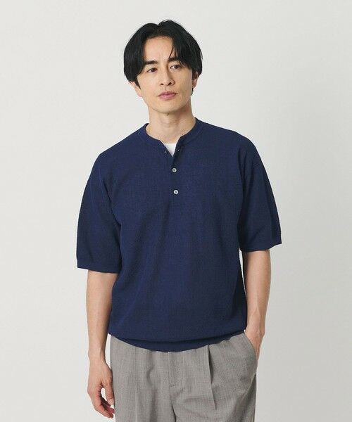 BEAUTY&YOUTH UNITED ARROWS / ビューティー&ユース ユナイテッドアローズ ニット・セーター | エアミラノ ヘンリーネック ニット ウォッシャブル 抗菌 防臭機能付き | 詳細21