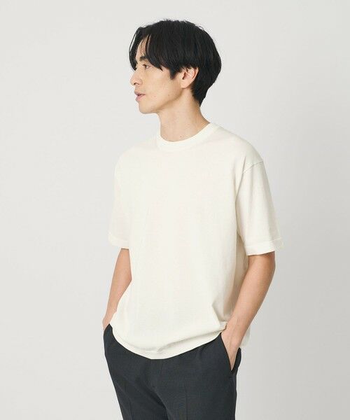 BEAUTY&YOUTH UNITED ARROWS / ビューティー&ユース ユナイテッドアローズ ニット・セーター | デオドラント ニットTシャツ 抗菌防臭 ウォッシャブル | 詳細1