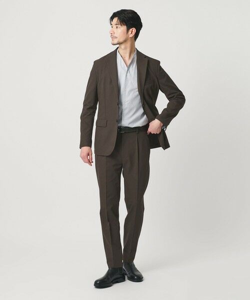 BEAUTY&YOUTH UNITED ARROWS / ビューティー&ユース ユナイテッドアローズ セットアップ | 【WEB限定 WARDROBE SMART】ライト オックスフォード セットアップ/ジャケット&イージーパンツ(DK.BROWN)