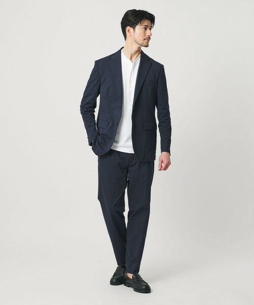 BEAUTY&YOUTH UNITED ARROWS / ビューティー&ユース ユナイテッドアローズ セットアップ | 【WEB限定 WARDROBE SMART】カルゼジャージ コンフォート セットアップ/ジャケット＆イージーパンツ（NAVY）
