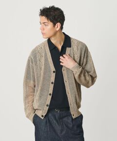 BEAUTY&YOUTH UNITED ARROWS / ビューティー&ユース ユナイテッドアローズ カーディガン・ボレロ | アイレットパターン シアー カーディガン