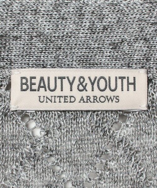 BEAUTY&YOUTH UNITED ARROWS / ビューティー&ユース ユナイテッドアローズ カーディガン・ボレロ | アイレットパターン シアー カーディガン | 詳細10