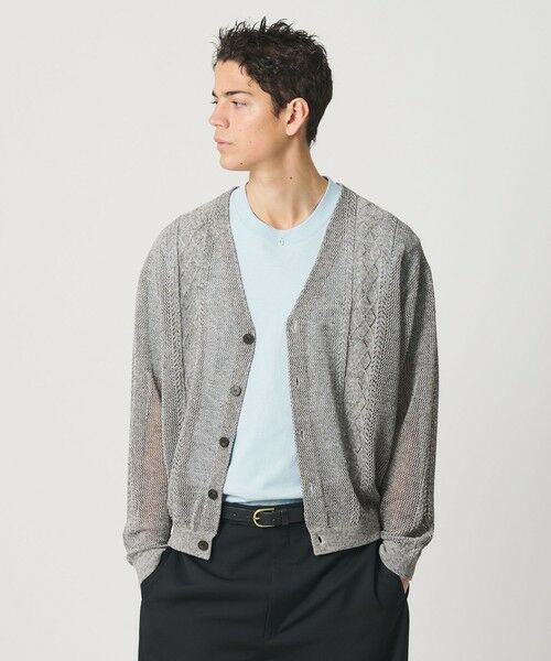 BEAUTY&YOUTH UNITED ARROWS / ビューティー&ユース ユナイテッドアローズ カーディガン・ボレロ | アイレットパターン シアー カーディガン | 詳細2