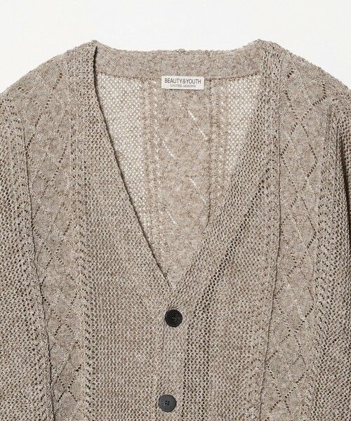 BEAUTY&YOUTH UNITED ARROWS / ビューティー&ユース ユナイテッドアローズ カーディガン・ボレロ | アイレットパターン シアー カーディガン | 詳細23