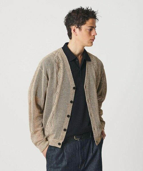BEAUTY&YOUTH UNITED ARROWS / ビューティー&ユース ユナイテッドアローズ カーディガン・ボレロ | アイレットパターン シアー カーディガン | 詳細14