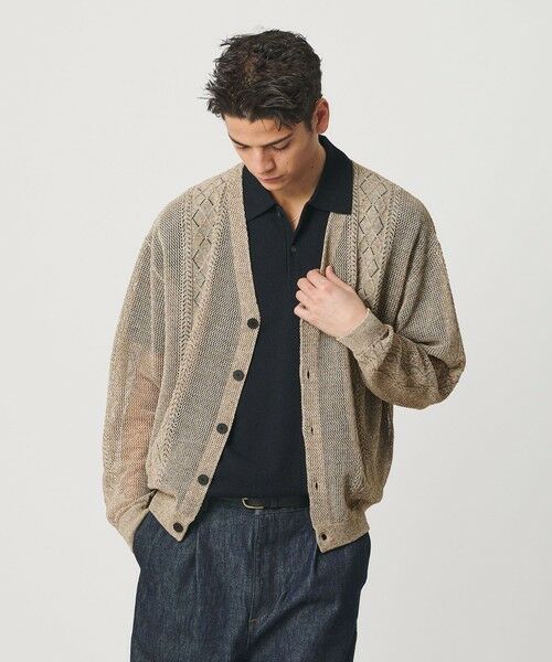 BEAUTY&YOUTH UNITED ARROWS / ビューティー&ユース ユナイテッドアローズ カーディガン・ボレロ | アイレットパターン シアー カーディガン | 詳細20