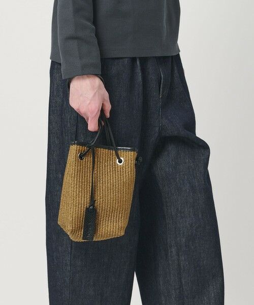 BEAUTY&YOUTH UNITED ARROWS / ビューティー&ユース ユナイテッドアローズ ハンドバッグ | ＜LA UNIQA＞巾着 BAG（BEIGE）