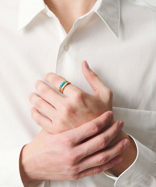 BEAUTY&YOUTH UNITED ARROWS / ビューティー&ユース ユナイテッドアローズ リング | ＜eoa＞ストーン ダブル リング | 詳細1