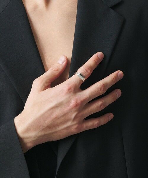 BEAUTY&YOUTH UNITED ARROWS / ビューティー&ユース ユナイテッドアローズ リング | ＜eoa＞ストーン ダブル リング | 詳細5