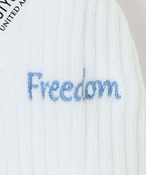 BEAUTY&YOUTH UNITED ARROWS / ビューティー&ユース ユナイテッドアローズ ソックス | フリーダム スタンダード エンブロイダリー ロゴ クウォーター ソックス | 詳細2