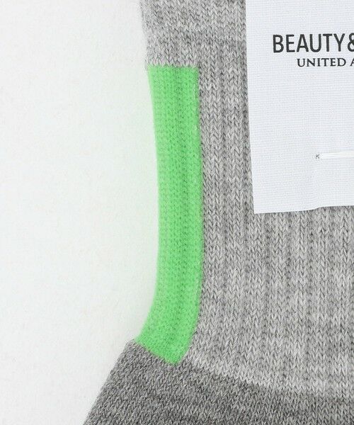 BEAUTY&YOUTH UNITED ARROWS / ビューティー&ユース ユナイテッドアローズ ソックス | バック ライン クウォーター ソックス | 詳細2