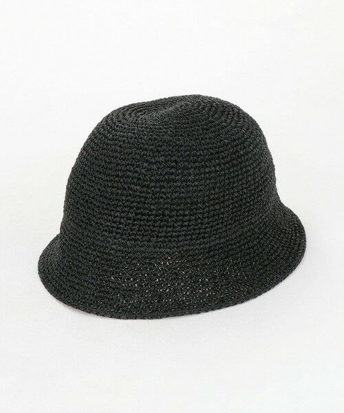 BEAUTY&YOUTH UNITED ARROWS / ビューティー&ユース ユナイテッドアローズ ハット | ＜Racal＞ペーパー ファイバー チューリップハット（BLACK）