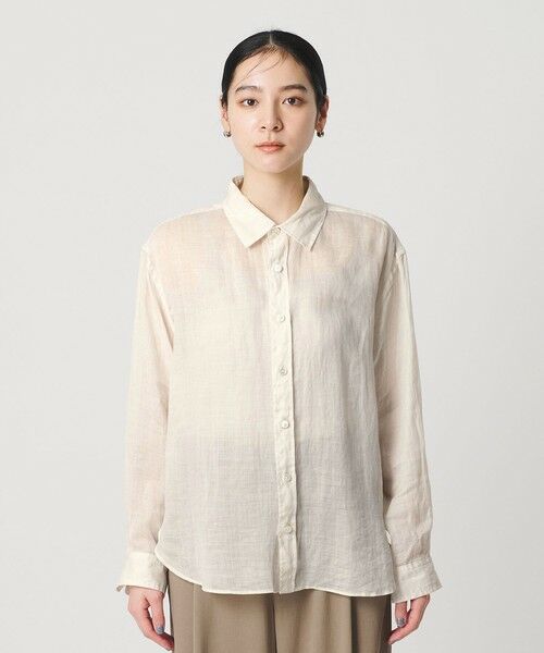 BEAUTY&YOUTH UNITED ARROWS / ビューティー&ユース ユナイテッドアローズ シャツ・ブラウス | 麻 レギュラーカラー シャツ ウォッシャブル | 詳細4