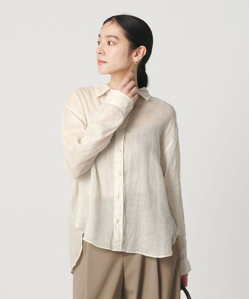 BEAUTY&YOUTH UNITED ARROWS / ビューティー&ユース ユナイテッドアローズ シャツ・ブラウス | 麻 レギュラーカラー シャツ ウォッシャブル | 詳細2