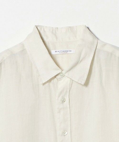 BEAUTY&YOUTH UNITED ARROWS / ビューティー&ユース ユナイテッドアローズ シャツ・ブラウス | 麻 レギュラーカラー シャツ ウォッシャブル | 詳細8