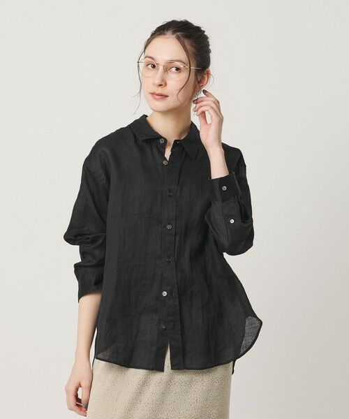 BEAUTY&YOUTH UNITED ARROWS / ビューティー&ユース ユナイテッドアローズ シャツ・ブラウス | 麻 レギュラーカラー シャツ ウォッシャブル | 詳細11