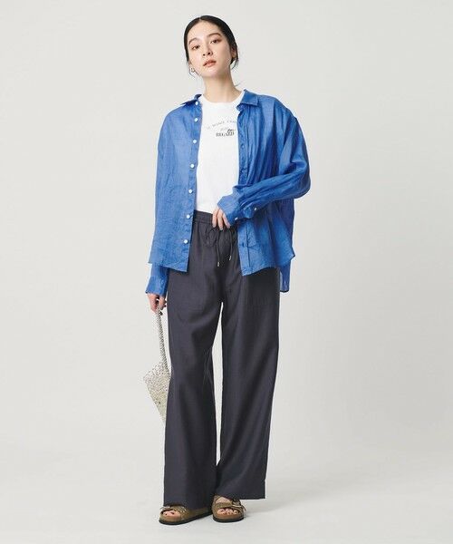 BEAUTY&YOUTH UNITED ARROWS / ビューティー&ユース ユナイテッドアローズ シャツ・ブラウス | 麻 レギュラーカラー シャツ ウォッシャブル | 詳細18