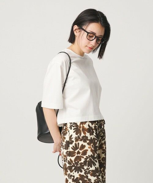 BEAUTY&YOUTH UNITED ARROWS / ビューティー&ユース ユナイテッドアローズ Tシャツ | コットンポリエステル クロップド Tシャツ | 詳細2