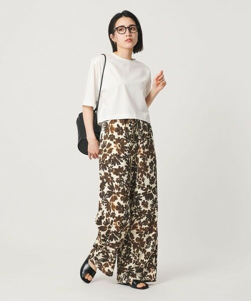 BEAUTY&YOUTH UNITED ARROWS / ビューティー&ユース ユナイテッドアローズ Tシャツ | コットンポリエステル クロップド Tシャツ | 詳細3
