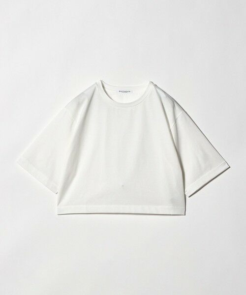 BEAUTY&YOUTH UNITED ARROWS / ビューティー&ユース ユナイテッドアローズ Tシャツ | コットンポリエステル クロップド Tシャツ（WHITE）