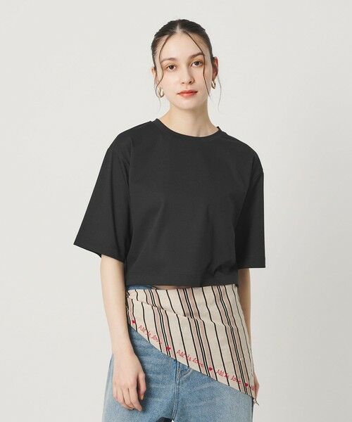 BEAUTY&YOUTH UNITED ARROWS / ビューティー&ユース ユナイテッドアローズ Tシャツ | コットンポリエステル クロップド Tシャツ | 詳細7