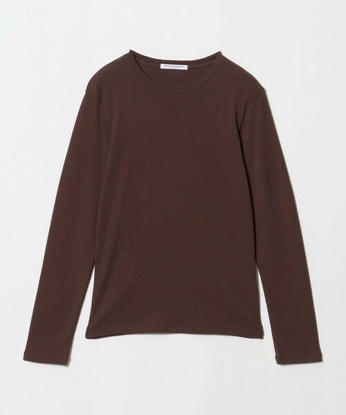 BEAUTY&YOUTH UNITED ARROWS / ビューティー&ユース ユナイテッドアローズ カットソー | オーガニックコットンフライス ロングスリーブTシャツ（DK.BROWN）