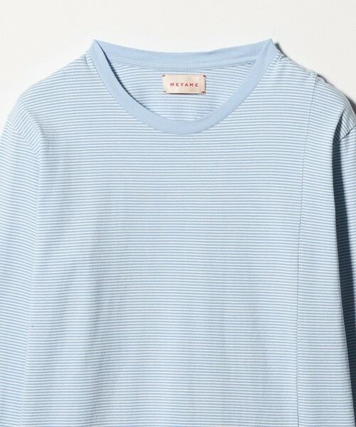 BEAUTY&YOUTH UNITED ARROWS / ビューティー&ユース ユナイテッドアローズ Tシャツ | ＜ MEYAME＞ボーダー スリット ロングスリーブ Tシャツ | 詳細2